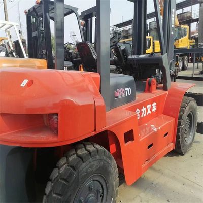 USED HELI CPCD70 7ton Diesel Forklift for Sales Original Engine Side Shift