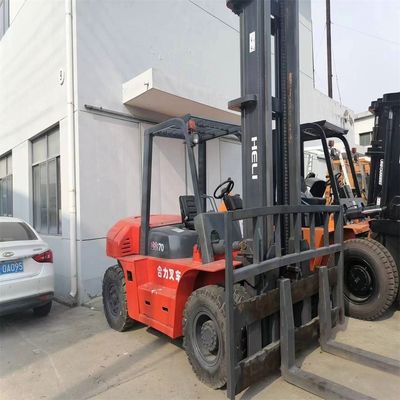 USED HELI CPCD70 7ton Diesel Forklift for Sales Original Engine Side Shift