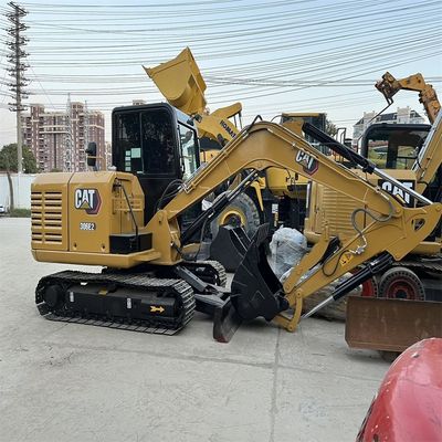 Small 6 Ton Used Excavator CAT 306E2 Hydraulic Crawler Excavator Operating Weight 6TON